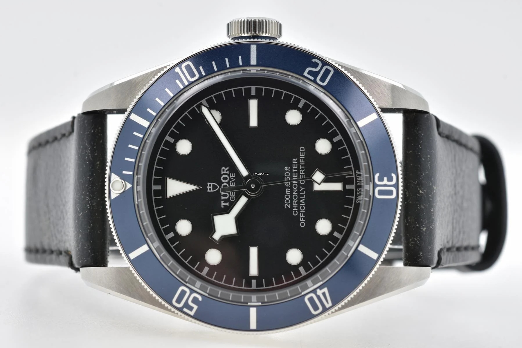  Tudor Black Bay Heritage Black Bay Lederband Leather 79230B </h1> 