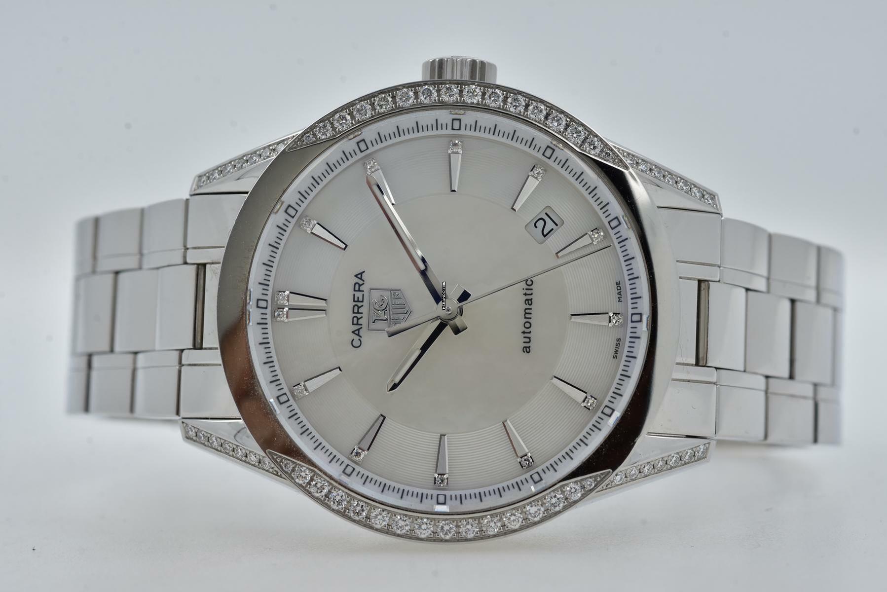 TAG Heuer Carrera Lady Diamond Bezel and Dial WV2212.BA0798 Mother of Pearl </h1>