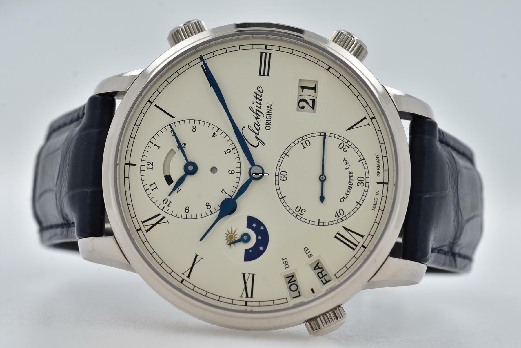 Glashütte Original Senator Cosmopolite GMT Day Night 1-89-02-01-04-50 18k Service 2023 White Gold Weißgold </h1>