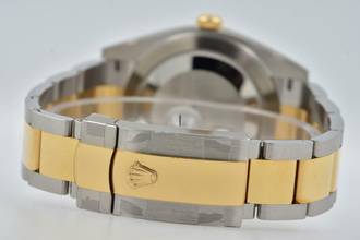 Thumbnail von Rolex Datejust 41 126303 Wimbledon Dial Green LC100 Stickers 18k Yellow Gold </h1>