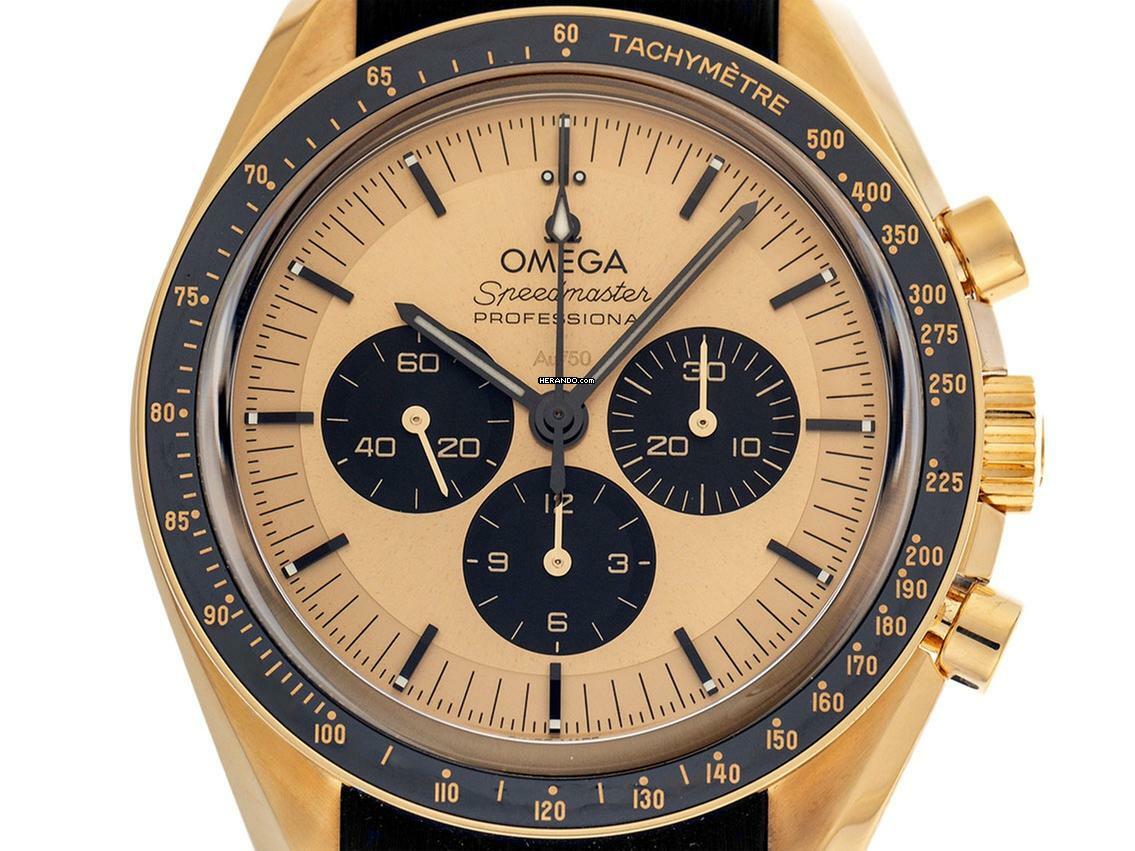 Omega Speedmaster Professional Moonwatch 18kt Moonshine-Gold Ref.310.62.42.50.99.001 2024 Full Set Ungetragen