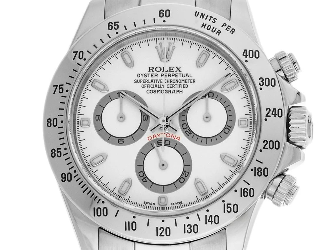 Rolex Daytona Stahl Automatik Chronograph Armband Oyster 40mm Ref.116520 Bj.2003 Box&Beschreibung wie Neu Vintage </h1>