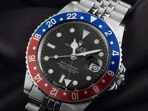 Thumbnail von Rolex GMT-Master Pepsi open 6/9 Ref.16750 1985 Box&Beschreibung wie Neu Vintage