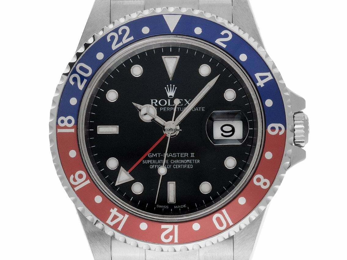 Rolex GMT-Master II Ref.16710T 2002 Box&Beschreibung sehr Gut Vintage </h1>