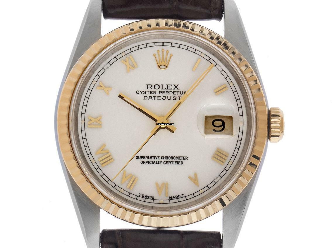 Rolex Datejust 36 Ref.16233 1991 Box&Beschreibung sehr gut Vintage </h1>