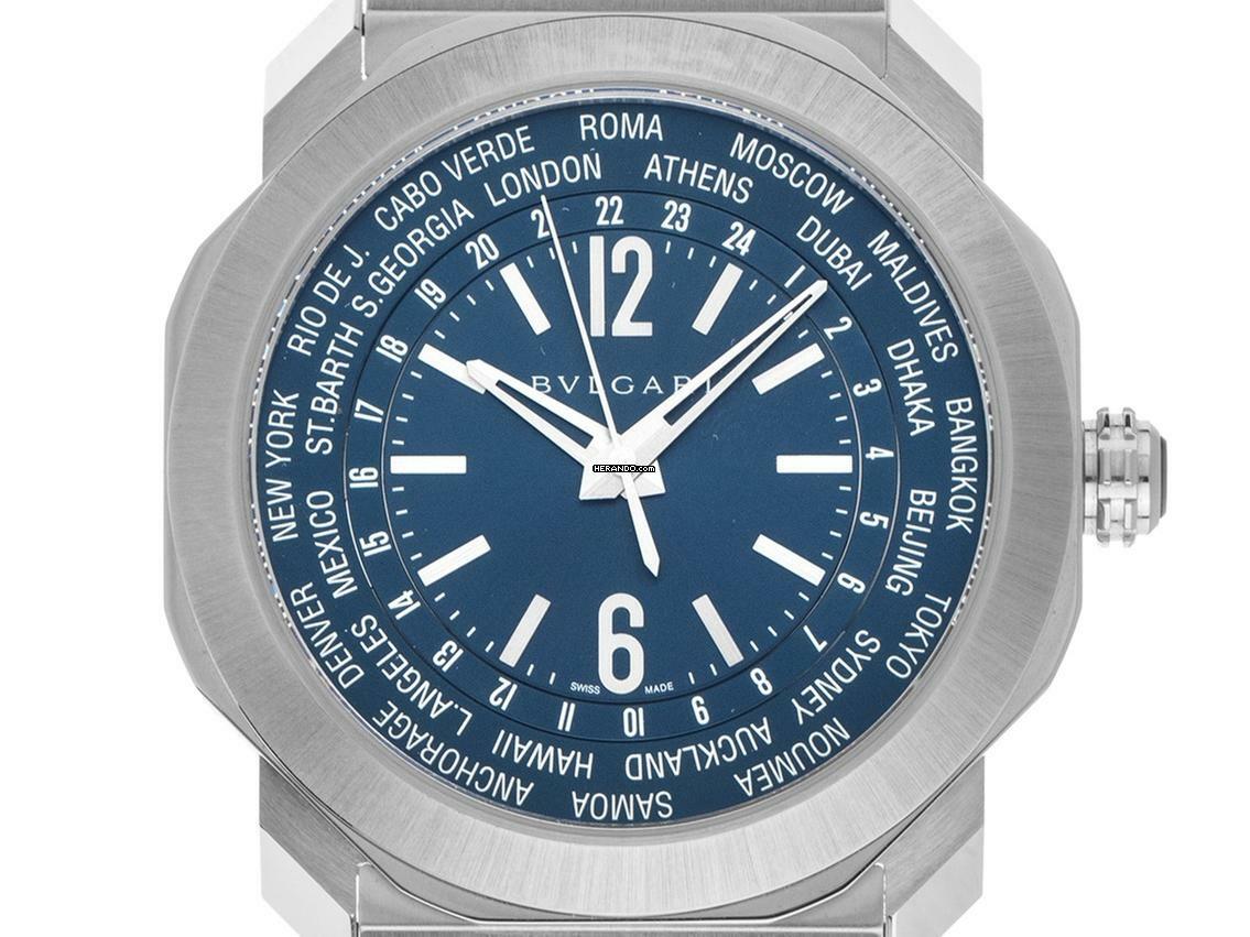  Bulgari Octo Roma World Timer Ref.103481 2025 Full Set Ungetragen 