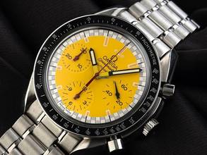 Thumbnail von Omega Speedmaster Reduced Michael Schumacher Edition Ref.3510.12.00 1995 Full Set sehr gut Vintage </h1>
