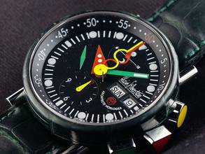 Thumbnail von Alain Silberstein Krono Bauhaus Limitiert Ref.LW05100 2008 sehr gut Vintage </h1>