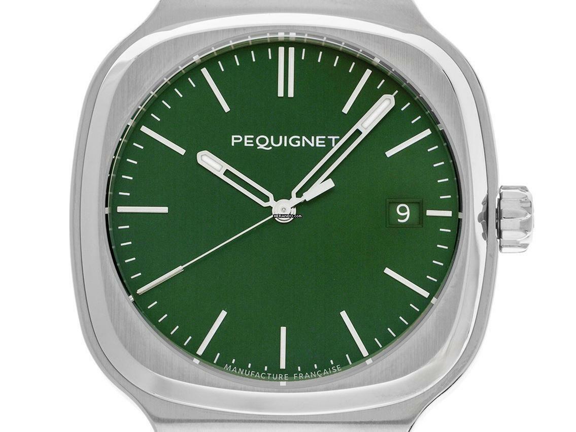  Pequignet Concorde Green Dial Ref.9040493 Full Set Neu 