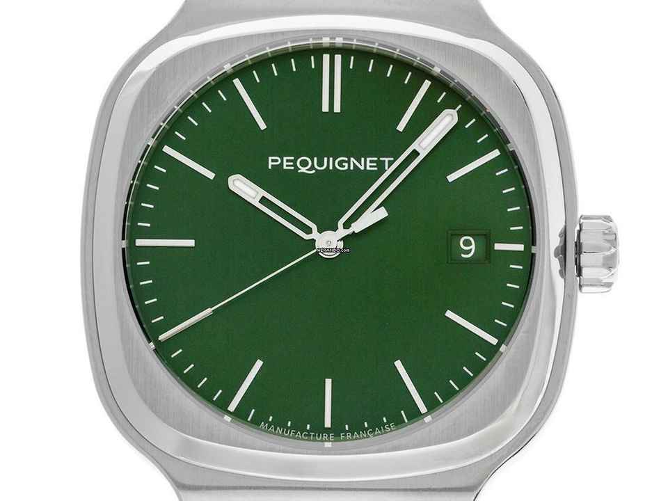  Pequignet Concorde Green Dial Ref.9040493 Full Set Neu 