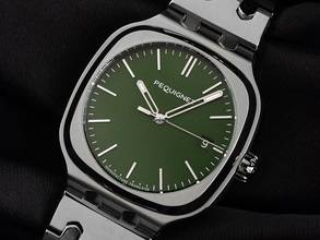 Thumbnail von Pequignet Concorde Green Dial Ref.9040493 Full Set Neu