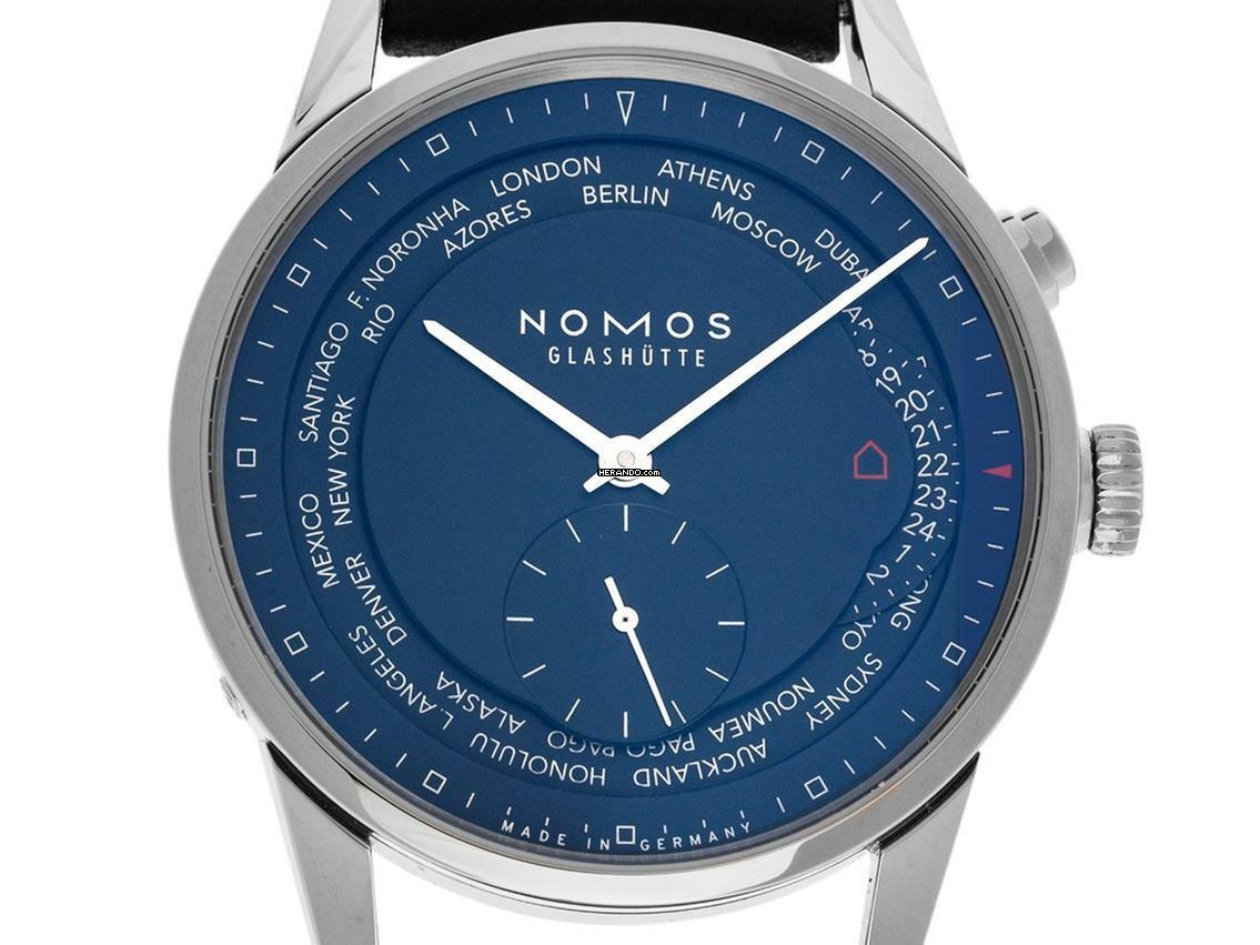  NOMOS Zürich Weltzeit Glashütte Zürich Weltzeit Midnight Blue Ref.807 2025 Full Set Neu 
