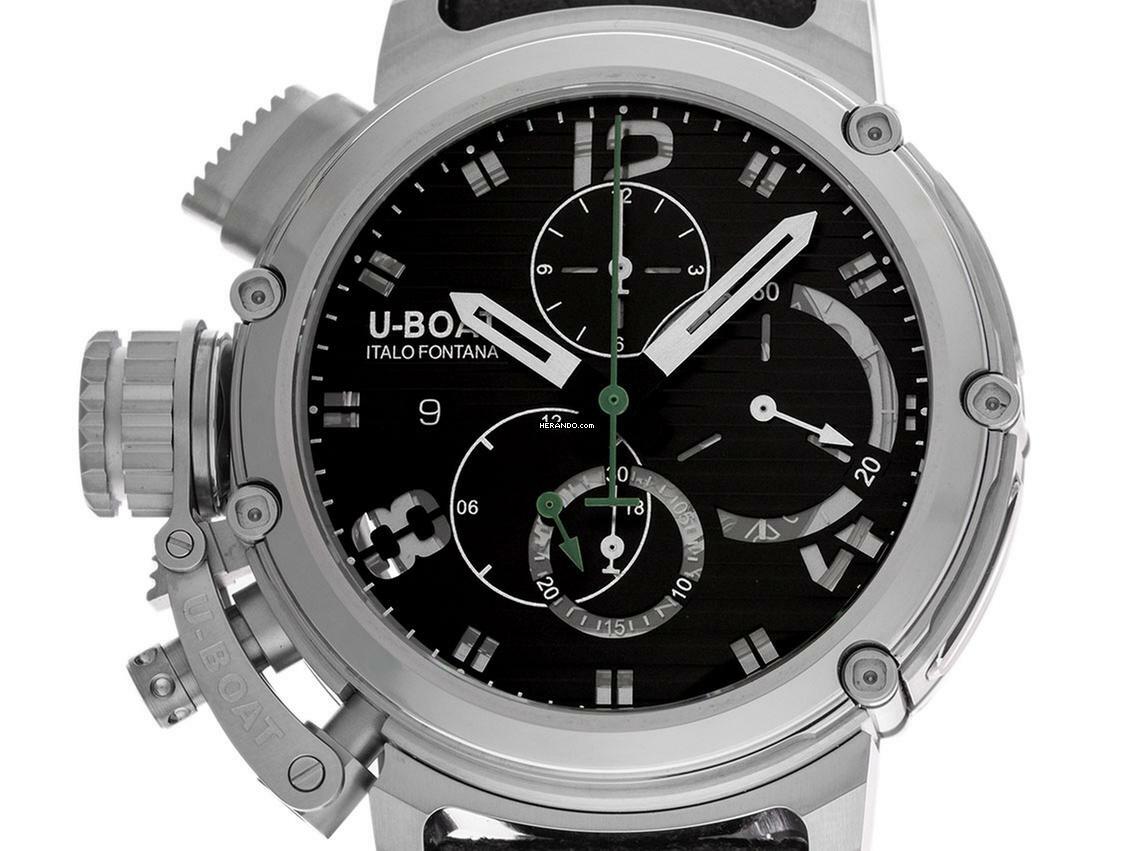  U-Boat Chimera Chrono SS Nero Limitiert Ref.9592 Full Set Neu 