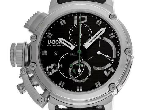  U-Boat Chimera Chrono SS Nero Limitiert Ref.9592 Full Set Neu 