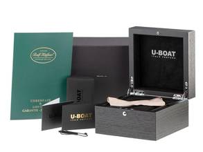 Thumbnail von U-Boat Classico 45 Titanium Tungsten Blue Ref.3003 Full Set Neu