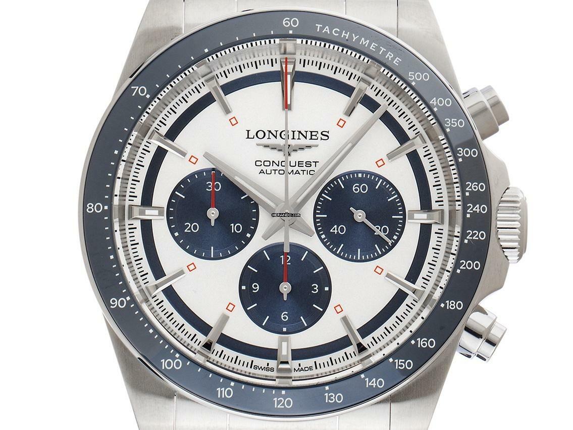  Longines Conquest Chronograph Ref.L3.835.4.98.9 2025 Full Set Ungetragen 