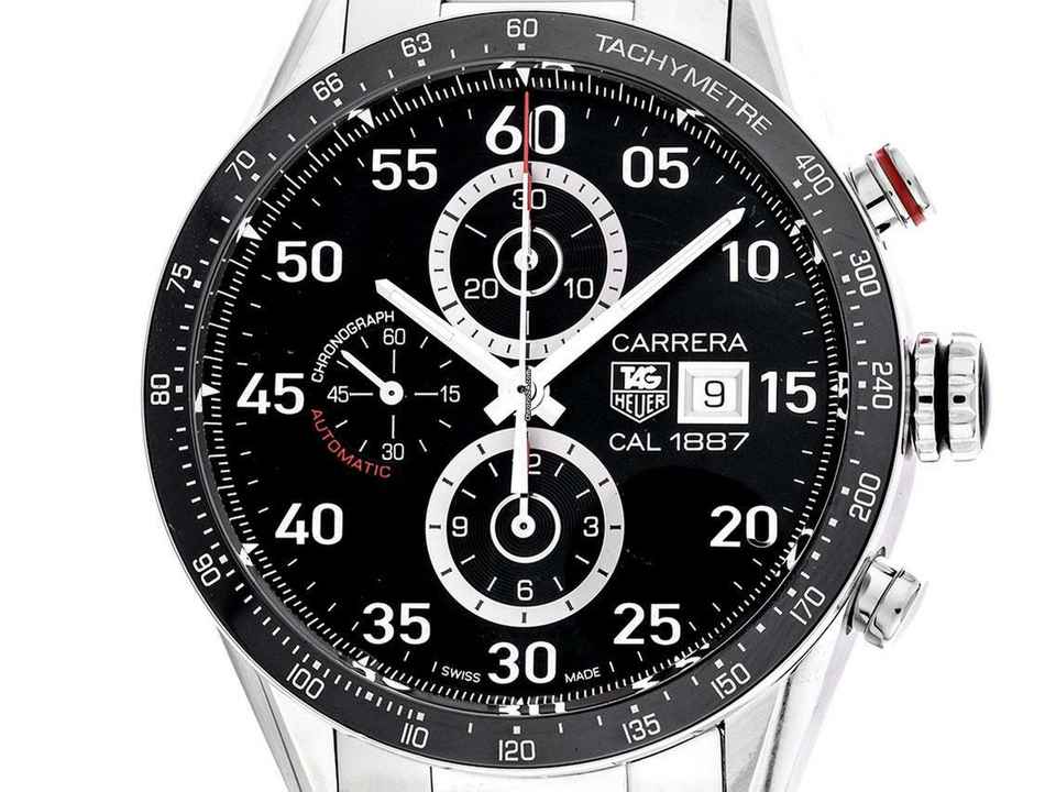  TAG Heuer Carrera Calibre 1887 Chronograph Ref.CAR2A10.BA0799 2014 Full Set wie Neu Vintage 