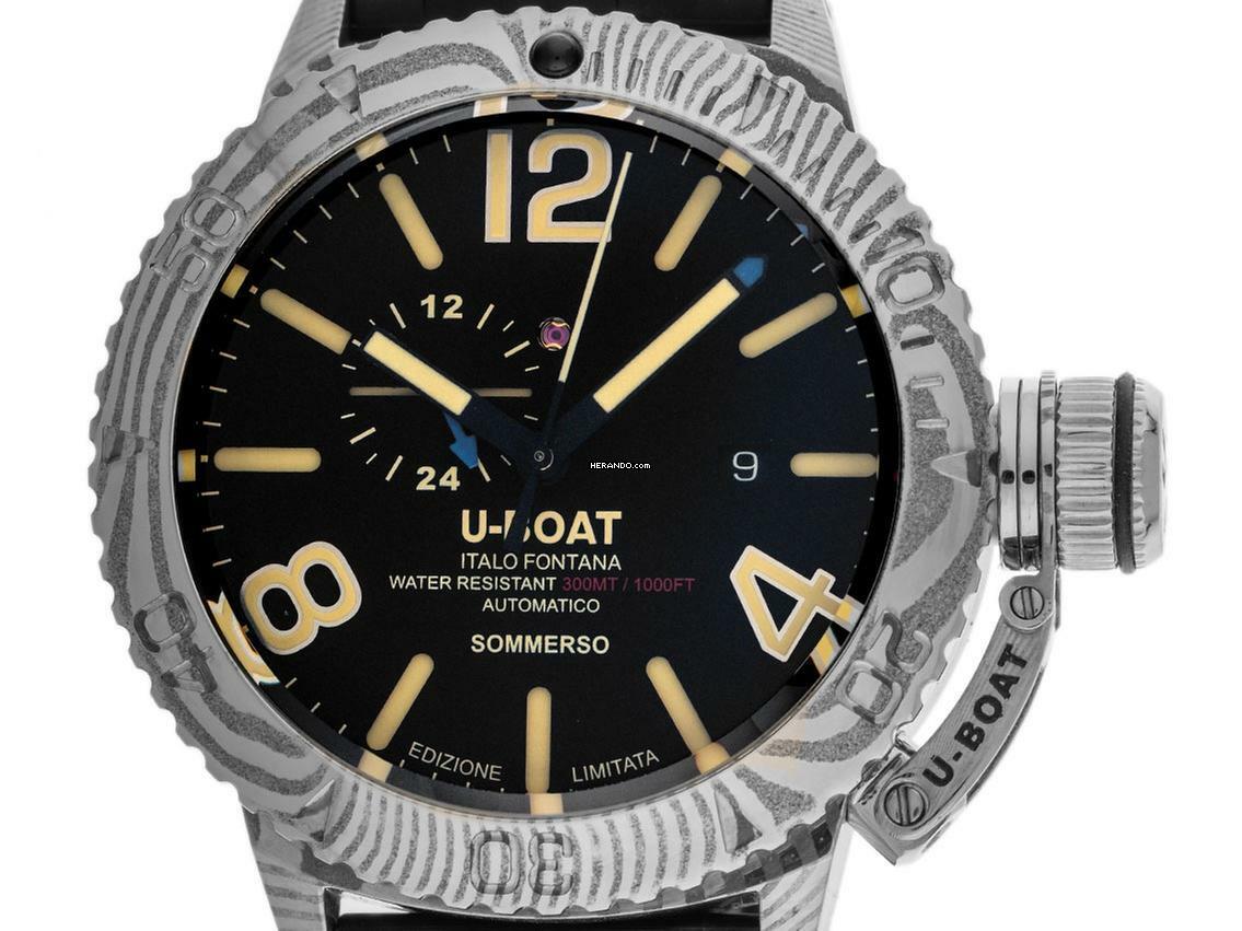  U-Boat Sommerso Damaskus Right Limitiert Ref.9988 Full Set Neu 