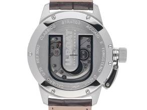 Thumbnail von U-Boat Classico Italo Fontana Classico Stratos 40BK Stahl Handaufzug Armband Leder 40mm Ref.9002 Box&Pap. Full Set Neu