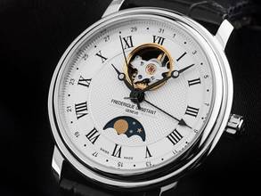 Thumbnail von Frederique Constant Classic Heart Beat Mondphase Ref.FC-335MC4P6 Full Set Neu