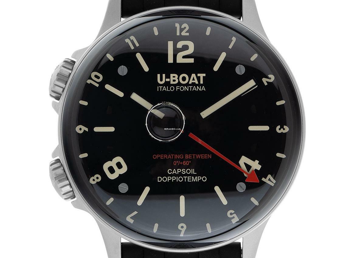  U-Boat Capsoil Doppiotempo SS Ref.8769 Full Set Neu 
