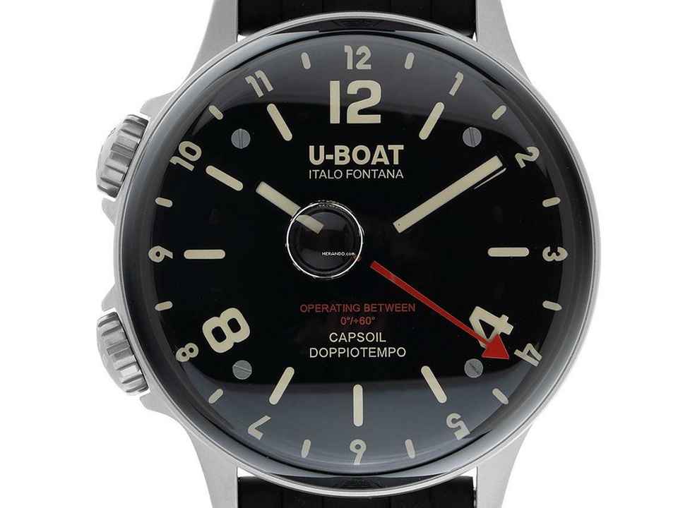  U-Boat Capsoil Doppiotempo SS Ref.8769 Full Set Neu 