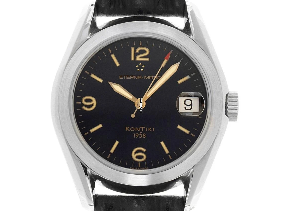  Eterna Kontiki 1958 Ref.1571.41 1993 original Box wie Neu Vintage 