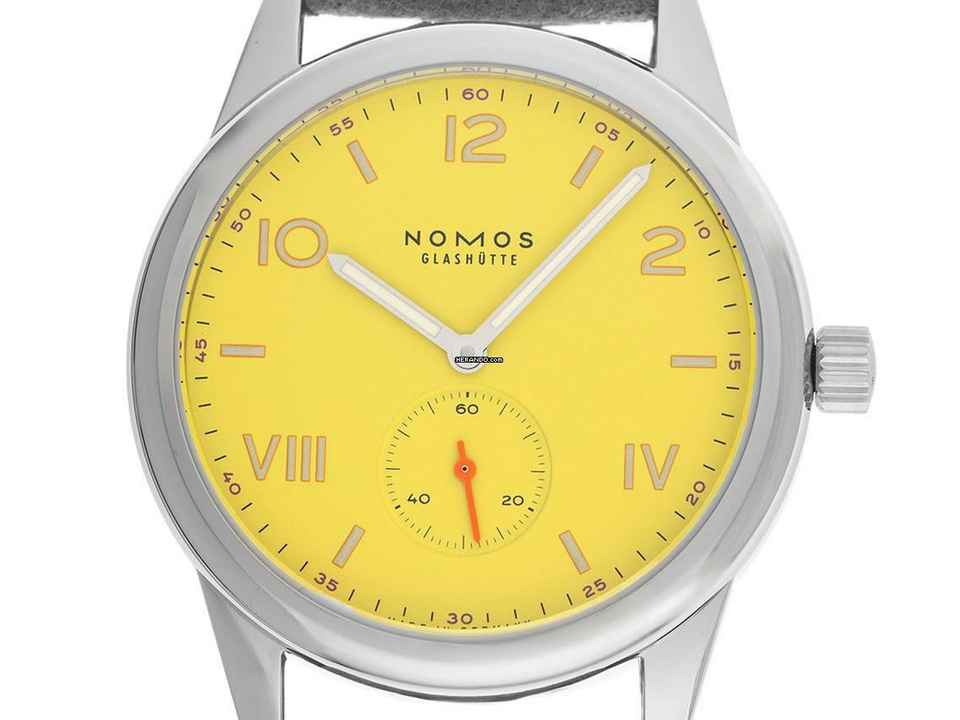  NOMOS Club Campus Glashütte Club Campus Starlight Gelb Ref.721 2025 Full Set Neu  