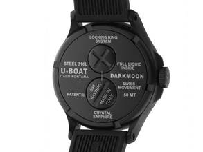 Thumbnail von U-Boat Darkmoon BK schwarz PVD Ref.8698/D Full Set Neu