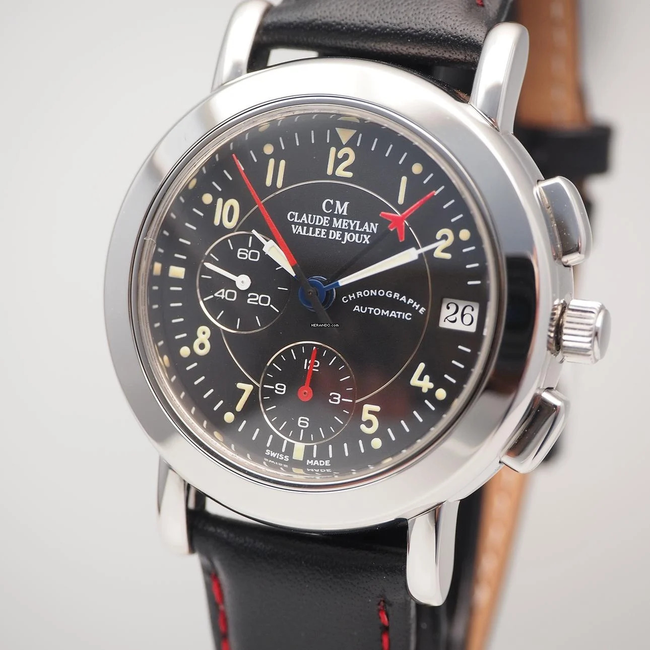 Claude Meylan Chronograph Lemania Automatik RARE </h1>