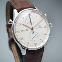 Thumbnail von IWC Portugieser Chronograph Rattrapante Chronograph IW3712 Stahl Box+Papiere </h1>