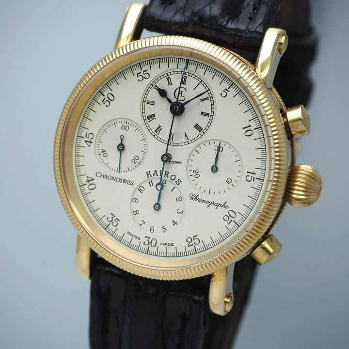  Chronoswiss Kairos Chronograph Gold 18k/750 Limited Edition full Set </h1> 