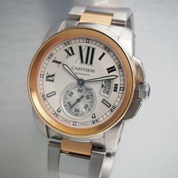  Cartier Calibre de Cartier W7100036 Stahl/Rosegold 18k B+P NEU ungetragen  