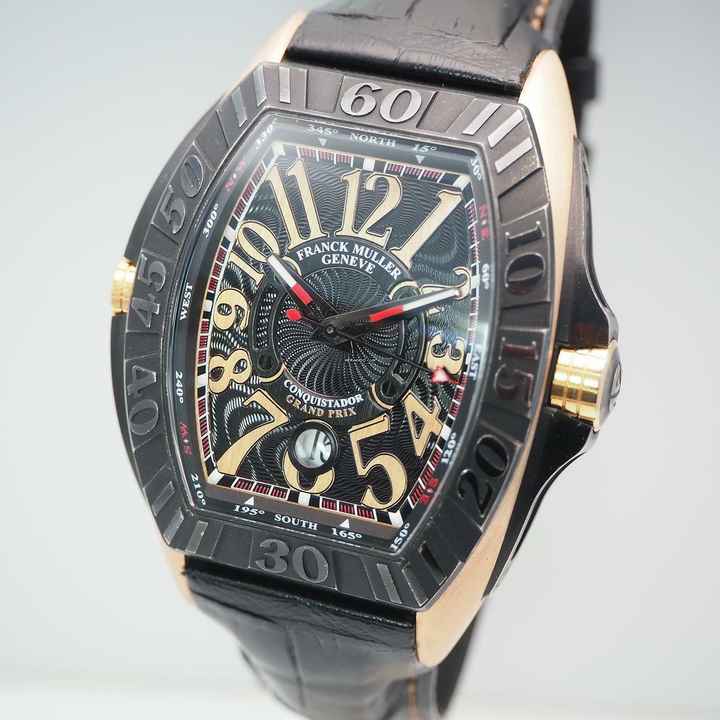  Franck Muller Conquistador Grand Prix Rosegold 18k/750 Box+Papiere 