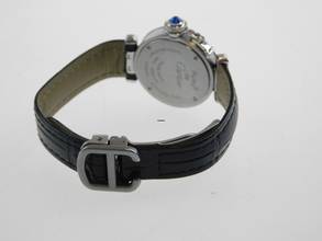 Thumbnail von Cartier Pasha Lady 2973 mit Krokoband und Cartier Faltschließe im Top Zustand </h1>