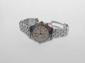 Thumbnail von Breitling Chronomat Vitesse Stahl mit Pilotband und weißem Zifferblatt 39mm Automatik </h1>