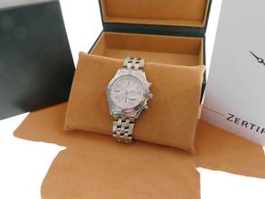 Thumbnail von Breitling Chronomat Vitesse Stahl mit Pilotband und weißem Zifferblatt 39mm Automatik </h1>