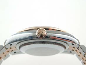 Thumbnail von Rolex Datejust 36 Stahl Rosegold mit original Brillant Lünette Full Set LC 100 wie Neu