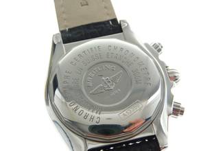 Thumbnail von Breitling Chronomat Evolution 44 mm mit schwarzem Zifferblatt im Full Set Top Zustand </h1>