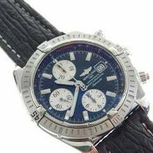 Thumbnail von Breitling Chronomat Evolution 44 mm mit schwarzem Zifferblatt im Full Set Top Zustand </h1>