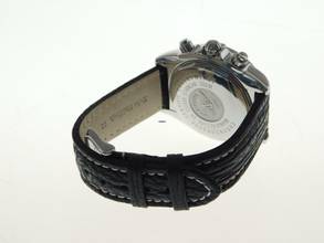 Thumbnail von Breitling Chronomat Evolution 44 mm mit schwarzem Zifferblatt im Full Set Top Zustand </h1>