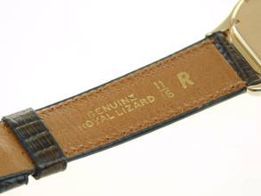 Thumbnail von Cartier Cougar Panthere Cougar 18 Karat Gelbgold XL mit Datum im Traum Zustand am Eidechsband