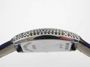 Thumbnail von Franck Muller 18 Karat Weißgold Curvex Lady Diamonds im Full Set Handaufzug Wie Neu 25 x 35 mm </h1>