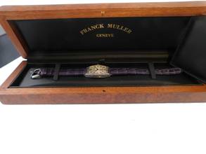 Thumbnail von Franck Muller 18 Karat Weißgold Curvex Lady Diamonds im Full Set Handaufzug Wie Neu 25 x 35 mm </h1>