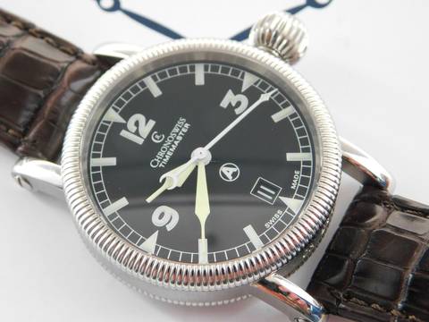  Chronoswiss Timemaster Herrenuhr Automatik 40mm im Top Zustand mit Glasboden </h1> 