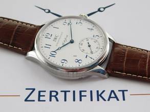 Thumbnail von IWC Portugieser Handaufzug F.a. Jones Limited Ed. Handaufzug Herrenuhr 43 mm Glasboden im Top Zustand </h1>