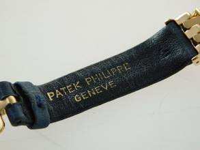 Thumbnail von Patek Philippe 18 Karat Gelbgold 4814 Patek Calatrava Lady mit original Brillantbesatz wie Neu </h1>