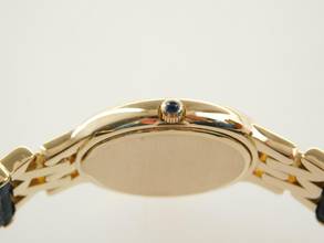 Thumbnail von Patek Philippe 18 Karat Gelbgold 4814 Patek Calatrava Lady mit original Brillantbesatz wie Neu </h1>