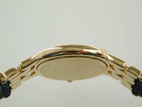 Thumbnail von Patek Philippe 18 Karat Gelbgold 4814 Patek Calatrava Lady mit original Brillantbesatz wie Neu </h1>