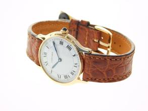 Thumbnail von Cartier Riviera 18 Karat Gelbgold 31 mm mit original Paris Zifferblatt Handaufzug </h1>